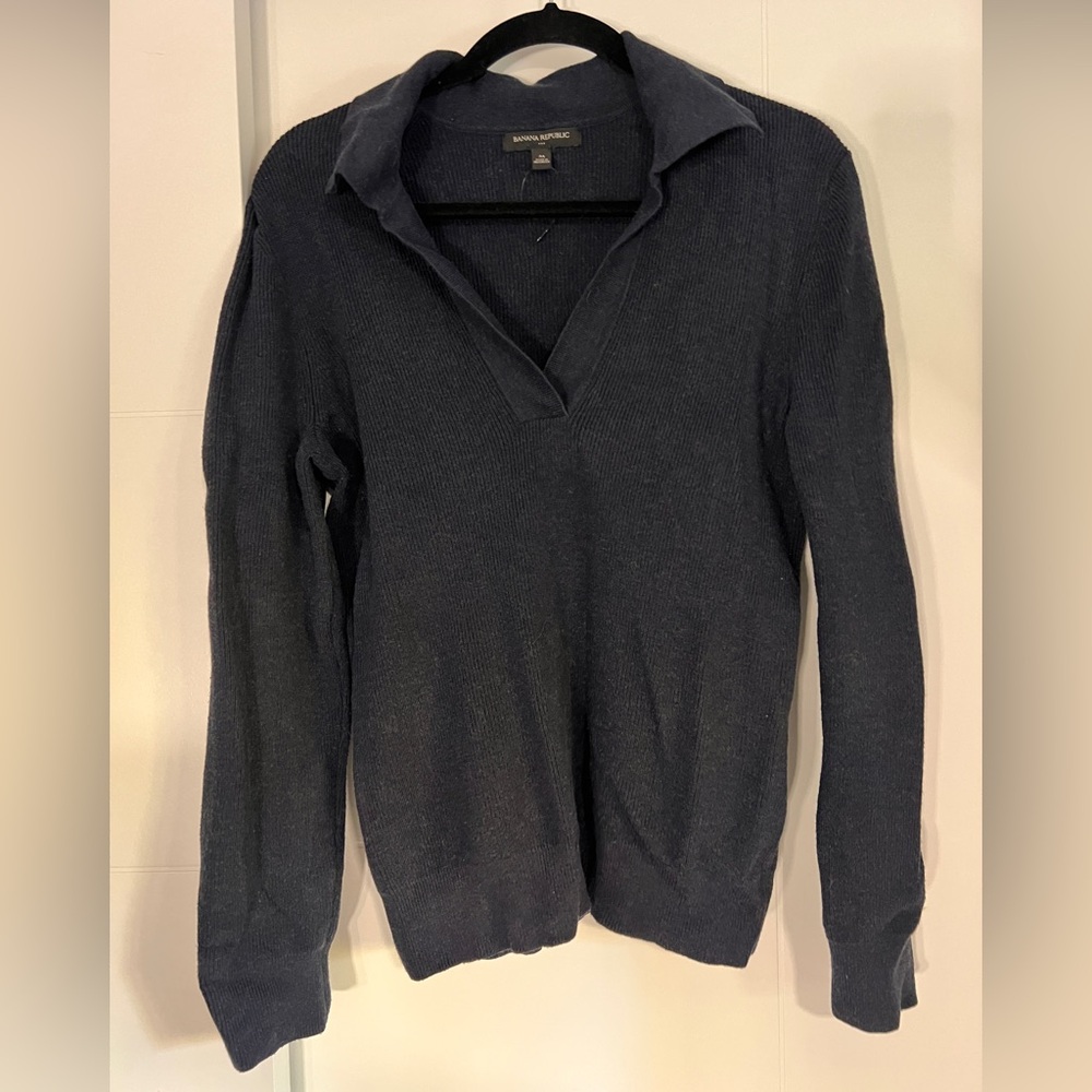 Banana Republic Ribbed Collared Sweater